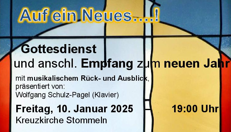Du betrachtest gerade „Auf ein Neues“ Neujahrsempfang in der Kreuzkirche